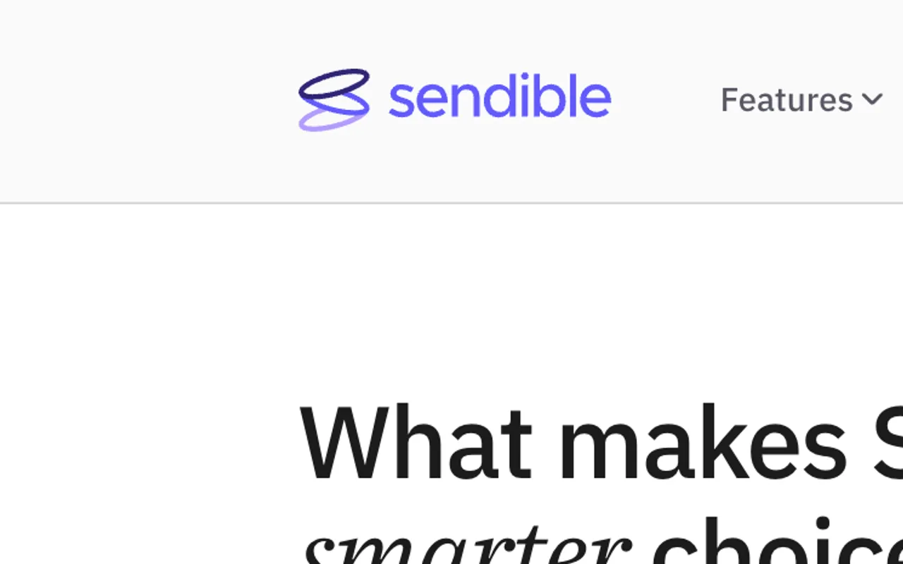 The new Sendible mark on the Comparison page surface