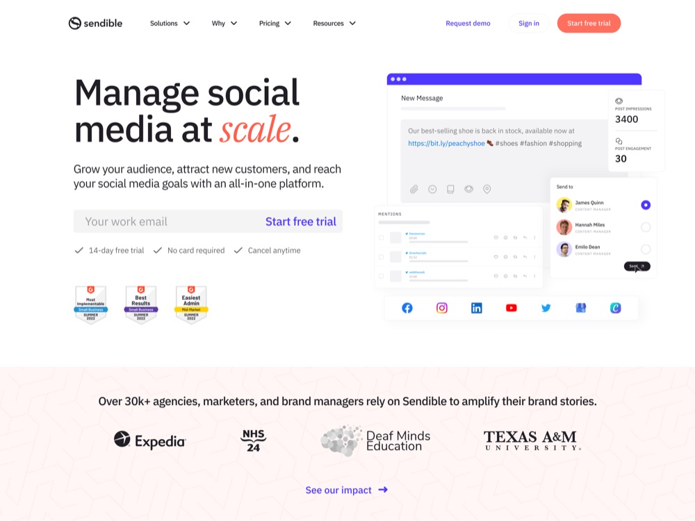 Homepage, the 2023 redesign